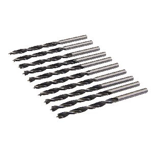 Silverline - Holzspiralbohrer mit Zentrierspitze, 10er-Pckg., 4 mm
