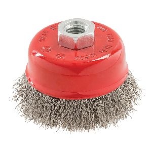 Silverline - Edelstahl-Topfbürste, gepresst, 75 mm