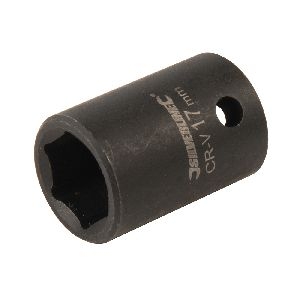 Silverline - Schlagschrauber-Steckschlüsseleinsatz, 1/2-Zoll-Antrieb, 6-kant, metrisch, 17 mm