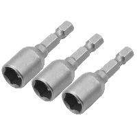 Stecknuss-Bitsatz, 3/8" x 48 mm, 1/4"