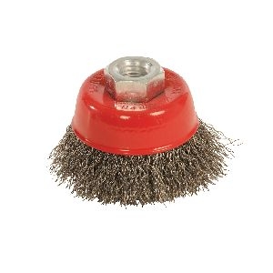 Silverline - Stahldraht-Topfbürste, gewellt, 65 mm