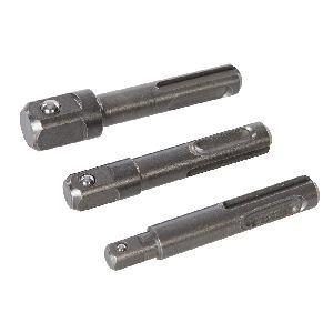 Silverline - SDS-Plus-Stecknussadapter, 3-tlg. Satz, 1/4, 3/8 u. 1/2 Zoll