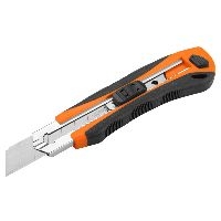 Cuttermesser, ABS-Gehäuse, 25 x 125 x 0,7 mm, Flachknopf, mit 3 Klingen