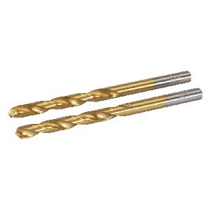 Silverline - Titanbeschichtete HSS-Spiralbohrer, Doppelpckg., 6,0 mm