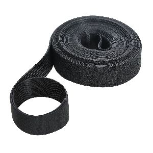 Fixman - Klettband, schwarz, 25 mm x 5 m