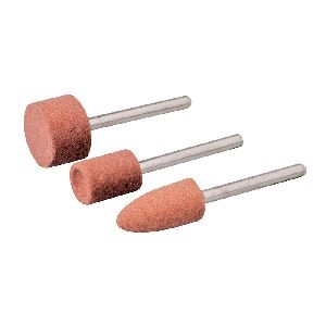 Silverline - Schleifköpfe für Rotationswerkzeuge, 3-tlg. Satz, Ø 9,5, 9,5 u. 15,8 mm