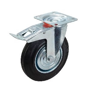Fixman - Gummi-Schwerlastrolle, 200 mm, 200 kg