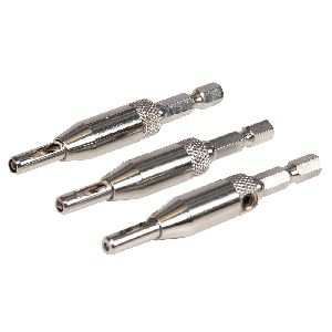 Silverline - Scharnierbohrer, 3-tlg. Satz, 2, 2,8 u. 3,6 mm