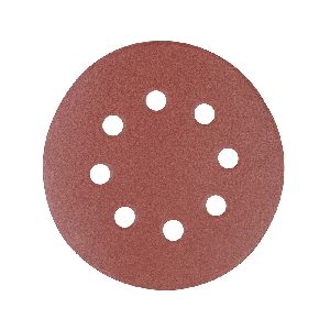 Silverline - Klettschleifscheiben, gelocht, 125 mm, 10er-Pckg., 240er-Körnung