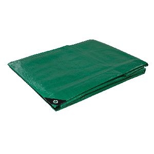 Silverline - Robuste Abdeckplane, Nenngröße: 4 x 10 m, Echtgröße: 3,85 x 9,9 m