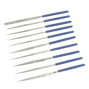 Silverline - Diamant-Nadelfeilen,10-tlg. Satz, 10-tlg. Satz