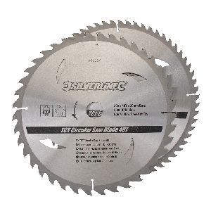Silverline - Hartmetall-Kreissägeblätter mit 40 und 60 Zähnen, Doppelpckg., 300 x 30, Reduzierringe: 25, 20 u. 16 mm
