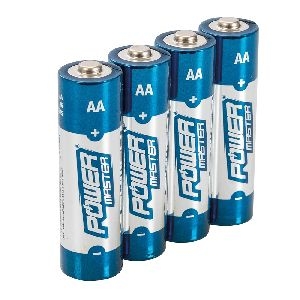 Powermaster - AA-Super-Alkali-Batterien, LR6, 4er-Pckg., 4er-Pckg.