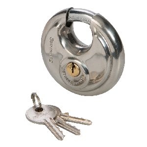 Silverline - Edelstahl-Rundschloss, 70 mm