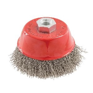 Silverline - Edelstahl-Topfbürste, gepresst, 100 mm