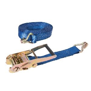 Silverline - Spanngurt mit Ratschengriff und J-Haken, 8 m x 50 mm, Leistung: 1700 kg, Zurrkraft: 3400 kg