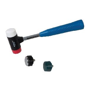Silverline - Universalhammer mit vier auswechselbaren Schlagflächen, Schlagfläche mit Ø 37 mm