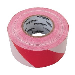 Fixman - Absperrband, 70 mm x 500 m, rot/weiß