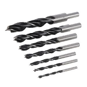Silverline - Holzspiralbohrer mit Zentrierspitze, 7-tlg. Satz, 4–16 mm
