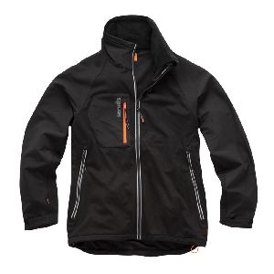 Scruffs - Softshelljacke „Trade Flex“, schwarz, Größe XL