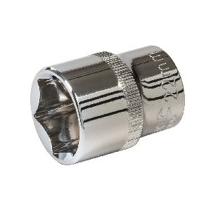 Silverline - Sechskant-Steckschlüsseleinsatz, metrisch, 1/2-Zoll-Antrieb, 22 mm