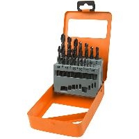 Spiralbohrer-Set, HSS , DIN 338, 19-teilig