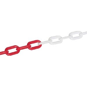 Fixman - Kunststoffkette, 6 mm x 5 m, rot-weiß