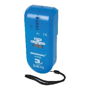 Silverline - Kompaktes Ortungsgerät mit drei Funktionen, Für 9-V-Batterie (PP3)