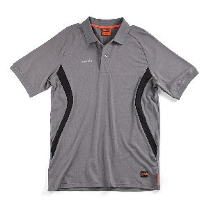 Scruffs - Polohemd „Tech“, anthrazit, Größe XXL