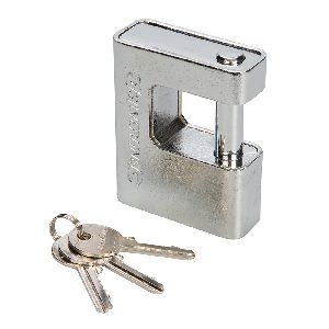 Silverline - Gepanzertes Monoblock-Vorhängeschloss, 80 mm