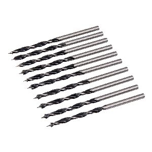 Silverline - Holzspiralbohrer mit Zentrierspitze, 10er-Pckg., 3 mm