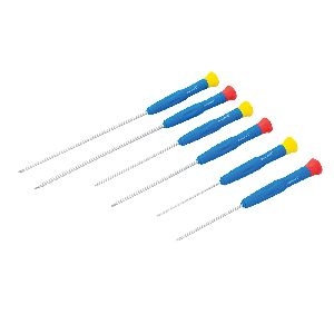 Silverline - Extralange Präzisions-Schraubendreher, 6-tlg. Satz, 6-tlg.