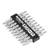 Schraubendreher-Bitsatz, 10-teilig, PH2/SL5,5 x 65 mm