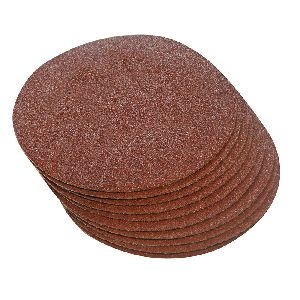 Silverline - Klettschleifscheiben, 300 mm, 10er-Pckg., 60er-Körnung