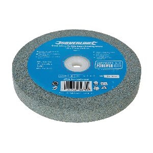 Silverline - Grüne Siliziumkarbid-Schleifscheibe für Doppelschleifer, 150 x 20 mm, mittel