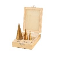 Stufenbohrer-Set, 3-teilig, Holz