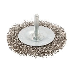 Silverline - Edelstahl-Scheibenbürste, gewellt, 75 mm