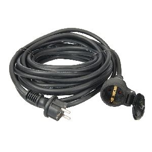 Powermaster - Verlängerungsleitung, Steckertyp F („Schukostecker“), 230 V, 1 Steckdose, 10 m