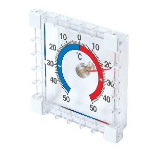 Silverline - Innen-/Außen-Klebethermometer, -50 bis +50 °C