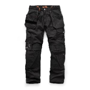 Scruffs - Arbeitshose mit Holstertaschen„Trade“, schwarz, Größe 94 lang