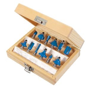 Silverline - 8-mm-Hartmetall-Fräser, 12-tlg. Satz, 8 mm