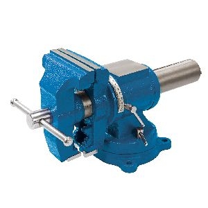 Silverline - Schraubstock mit Drehteller, 125 mm, 360° x 360°