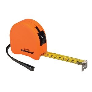 Silverline - Rollbandmaß in Signalfarbe, 8 m / 26 ft x 25 mm