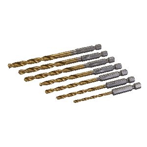 Silverline - Bohrer mit Sechskantschaft, 7-tlg. Satz, 3,0–6,5 mm
