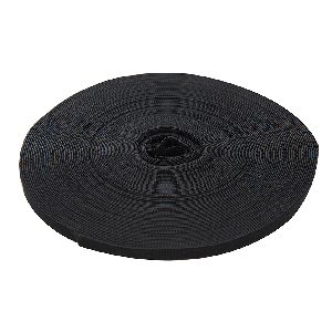 Fixman - Klettband, schwarz, 10 mm x 25 m