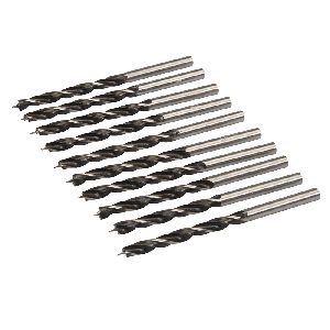 Silverline - Holzspiralbohrer mit Zentrierspitze, 10er-Pckg., 5 mm
