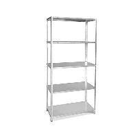 Metallregal mit 5 Böden, verzinkt