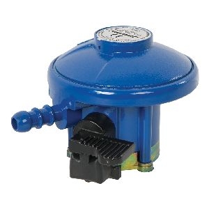 Silverline - Butangas-Druckregler mit Klemmventil, 21 mm, Calor/Flogas