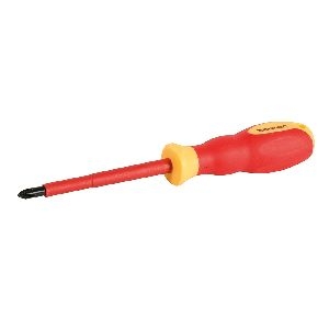 Silverline - VDE-Elektriker-Schraubendreher mit Weichgriff PH 2 x 100 mm