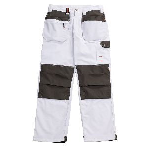 Scruffs - Arbeitshose „Worker Plus“, weiß, Größe 44 regulär